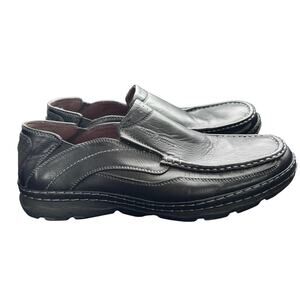 Henry Ferrera Sirata 100‎ Slip-On Casual Loafers Mens Size 11 Black Faux Leather